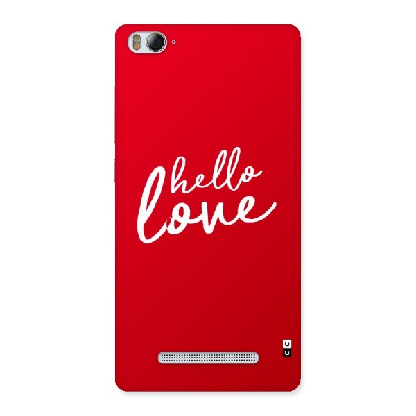 Hello Love Back Case for Xiaomi Mi4i