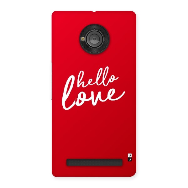 Hello Love Back Case for Yu Yuphoria