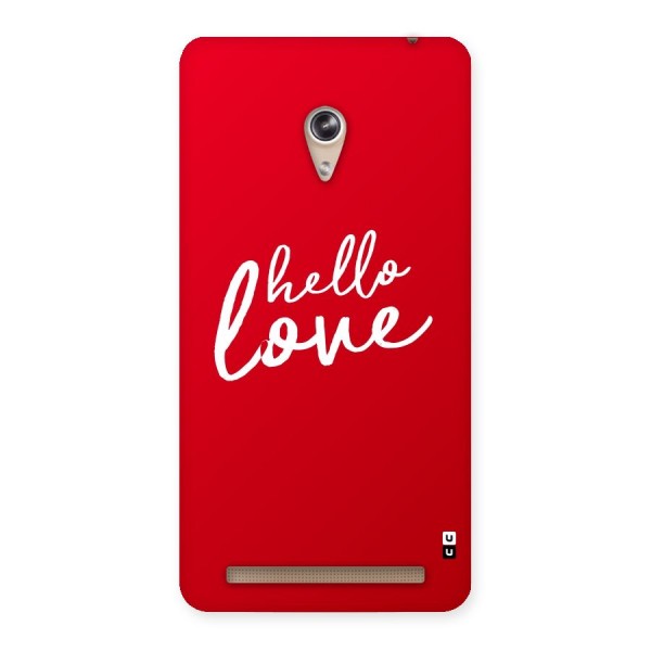 Hello Love Back Case for Zenfone 6