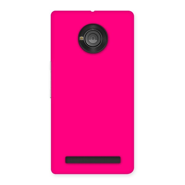 Hot Pink Back Case for Yu Yuphoria