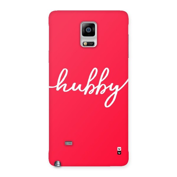 Hubby Back Case for Galaxy Note 4