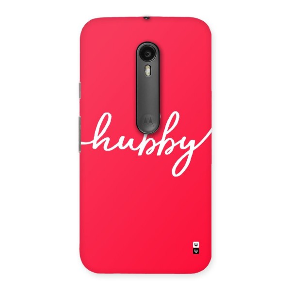 Hubby Back Case for Moto G3