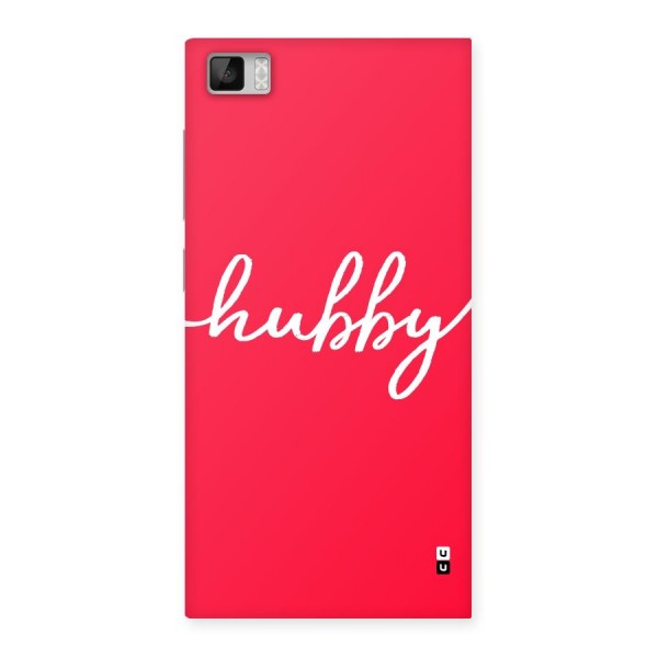 Hubby Back Case for Xiaomi Mi3