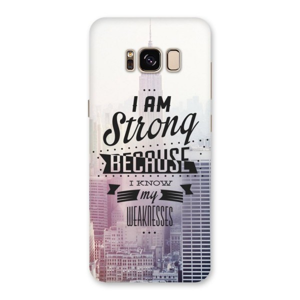 I am Strong Back Case for Galaxy S8