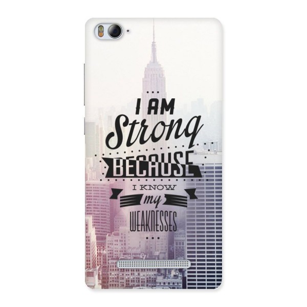 I am Strong Back Case for Xiaomi Mi4i