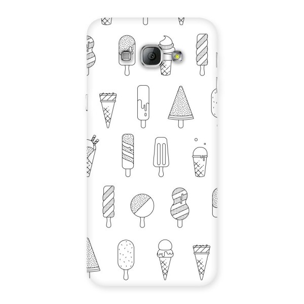 Ice Cream Lines Back Case for Galaxy A8