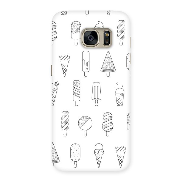 Ice Cream Lines Back Case for Galaxy S7