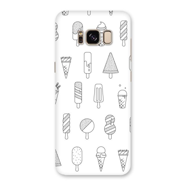 Ice Cream Lines Back Case for Galaxy S8