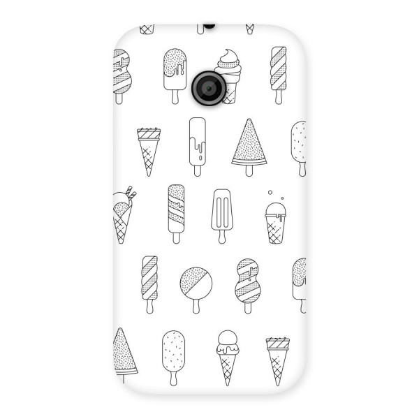 Ice Cream Lines Back Case for Moto E