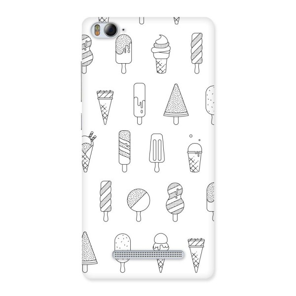 Ice Cream Lines Back Case for Xiaomi Mi4i