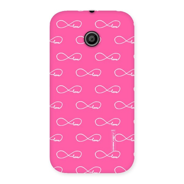 Infinity Love Back Case for Moto E