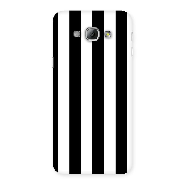 Lavish Black Stripes Back Case for Galaxy A8