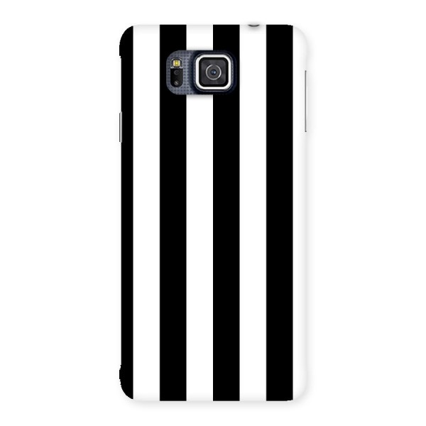 Lavish Black Stripes Back Case for Galaxy Alpha