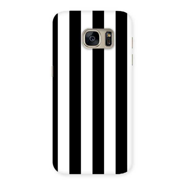 Lavish Black Stripes Back Case for Galaxy S7