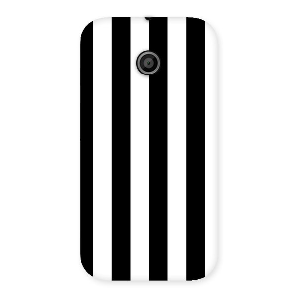 Lavish Black Stripes Back Case for Moto E