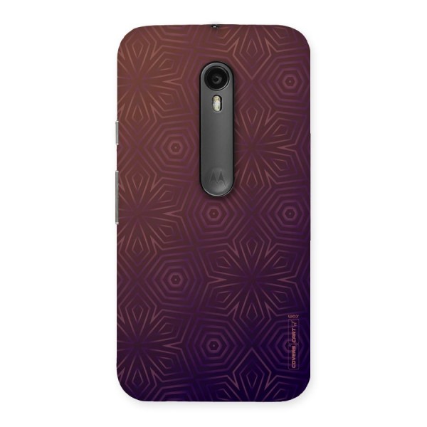 Lavish Purple Pattern Back Case for Moto G3