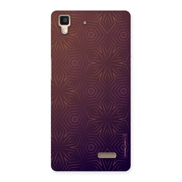 Lavish Purple Pattern Back Case for Oppo R7