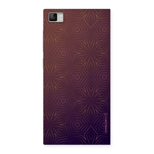 Lavish Purple Pattern Back Case for Xiaomi Mi3