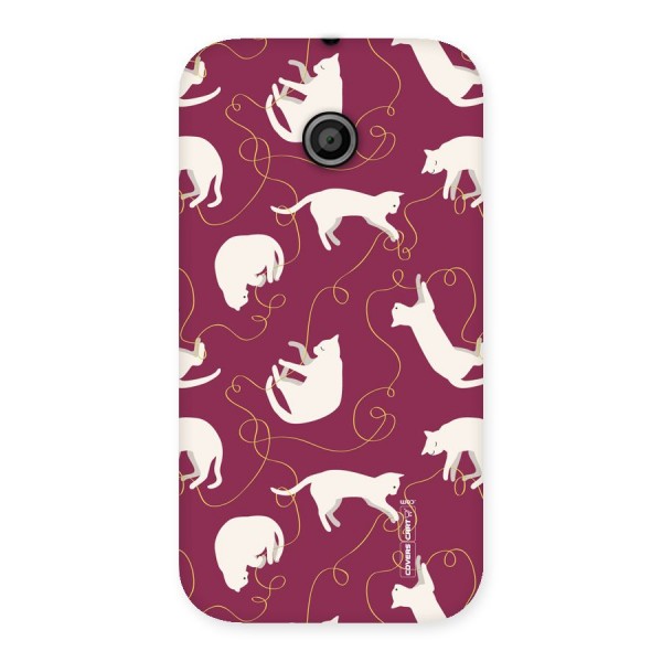 Lazy Kitty Back Case for Moto E