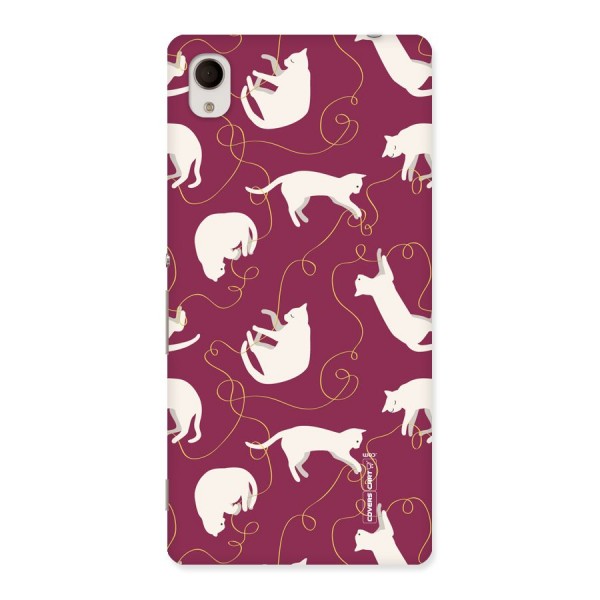 Lazy Kitty Back Case for Xperia M4 Aqua