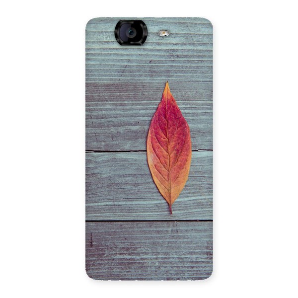 Classic Wood Leaf Back Case for Canvas Knight A350