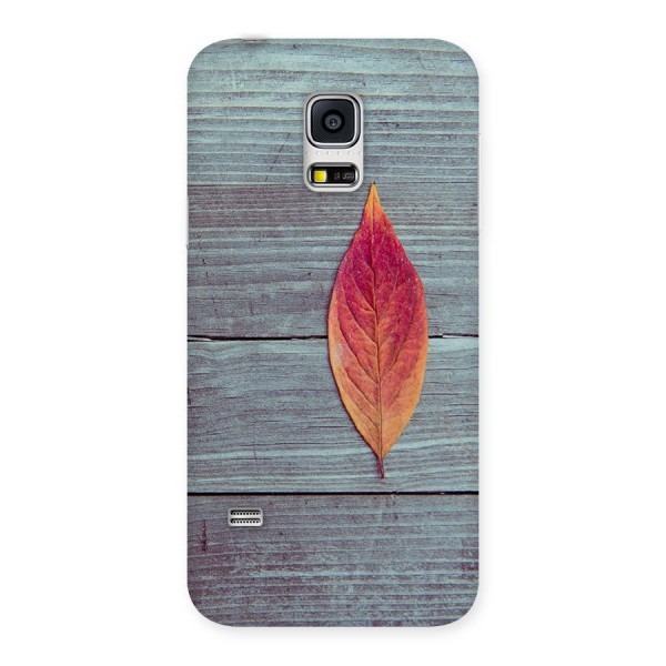 Classic Wood Leaf Back Case for Galaxy S5 Mini