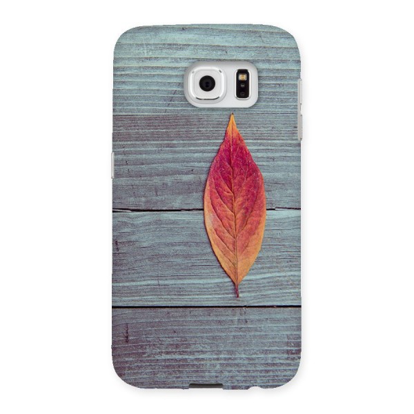 Classic Wood Leaf Back Case for Samsung Galaxy S6