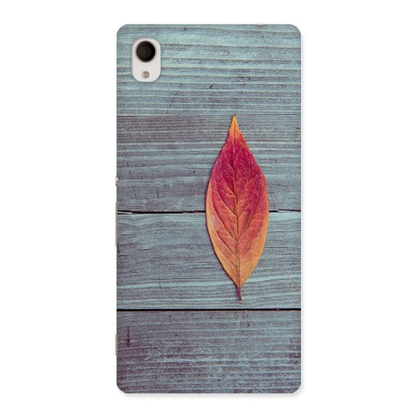 Classic Wood Leaf Back Case for Xperia M4 Aqua