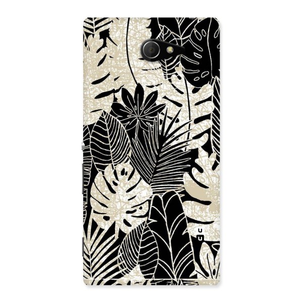 Leaf Pattern Back Case for Sony Xperia M2