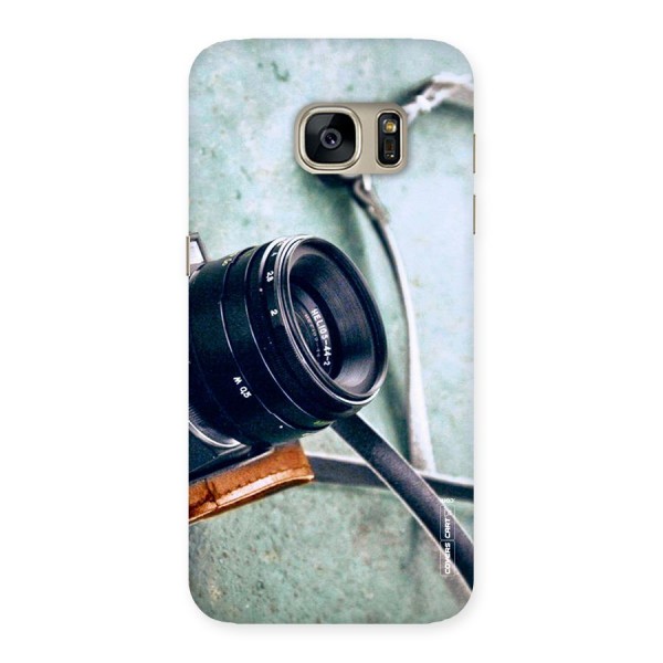 Leather Camera Lens Back Case for Galaxy S7