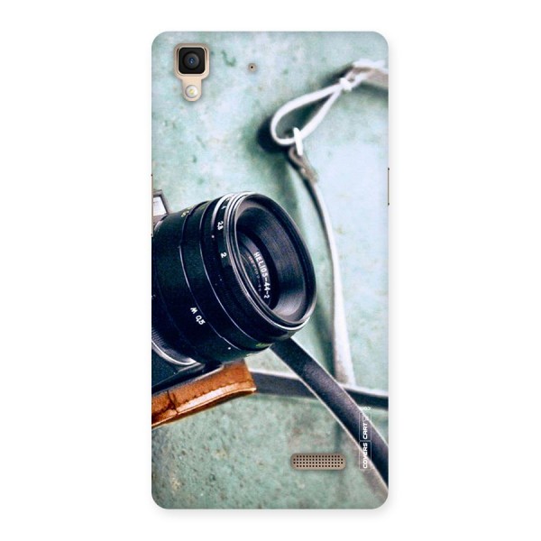 Leather Camera Lens Back Case for Oppo R7