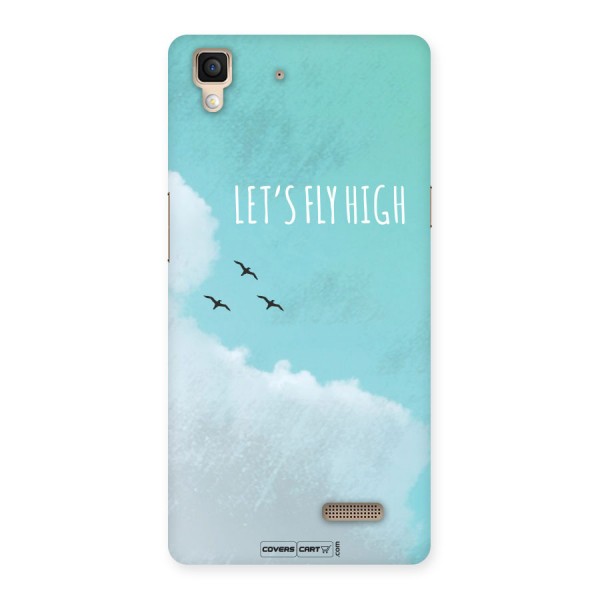 Lets Fly High Back Case for Oppo R7