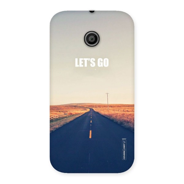 Lets Wander Back Case for Moto E