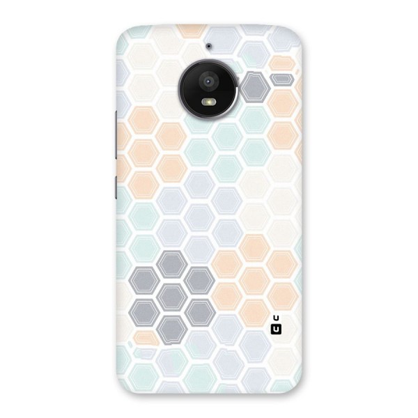 Light Hexagons Back Case for Moto E4 Plus