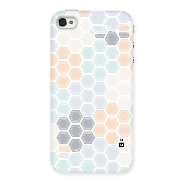 Light Hexagons Back Case for iPhone 4 4s