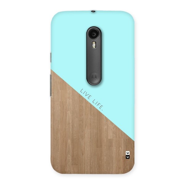 Live Life Back Case for Moto G3