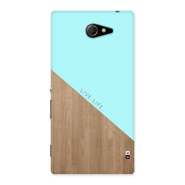 Live Life Back Case for Sony Xperia M2