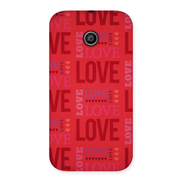 Love Pattern Back Case for Moto E