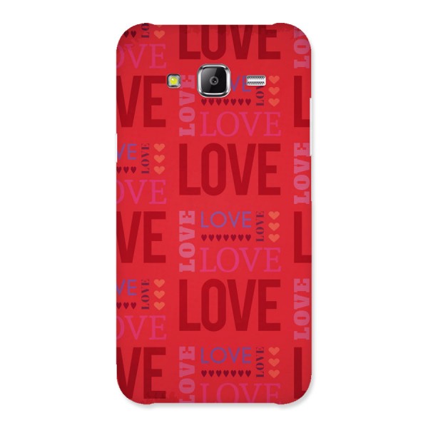 Love Pattern Back Case for Samsung Galaxy J5