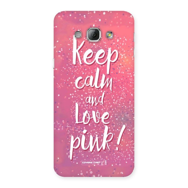 Love Pink Back Case for Galaxy A8