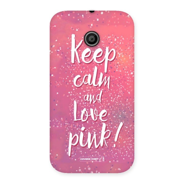 Love Pink Back Case for Moto E