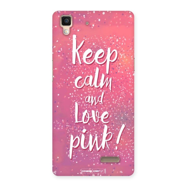 Love Pink Back Case for Oppo R7