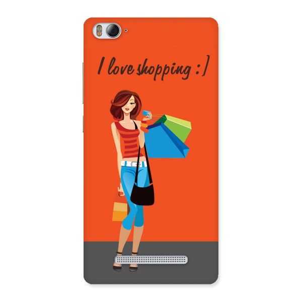 Love Shopping Classy Girl Back Case for Xiaomi Mi4i