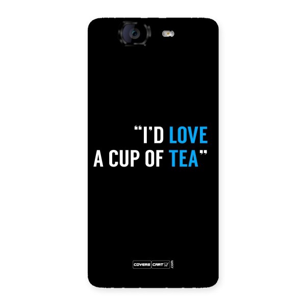 Love Tea Back Case for Canvas Knight A350