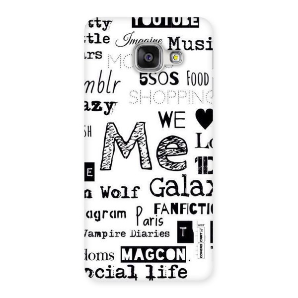 Love Things Back Case for Galaxy A3 2016