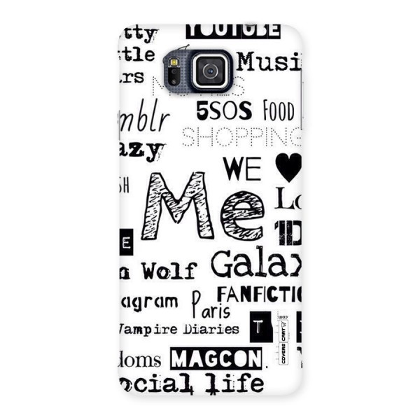 Love Things Back Case for Galaxy Alpha