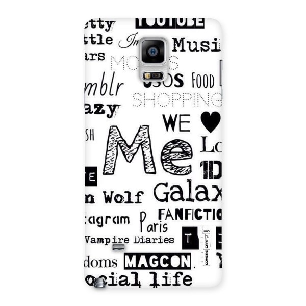 Love Things Back Case for Galaxy Note 4