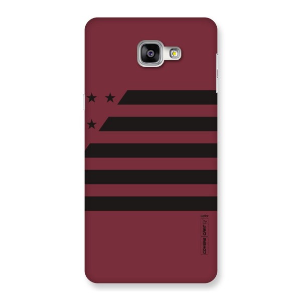 Maroon Star Striped Back Case for Galaxy A9