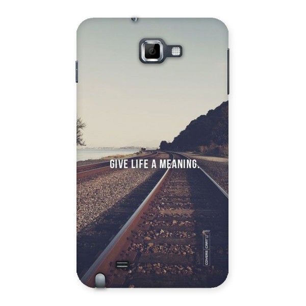 Meaning To Life Back Case for Galaxy Note