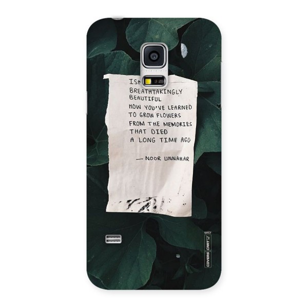 Memories Back Case for Galaxy S5 Mini